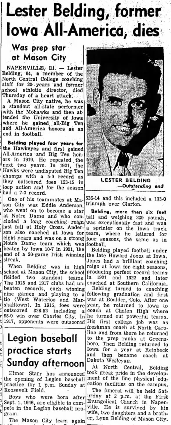 Clipping from Globe-Gazette